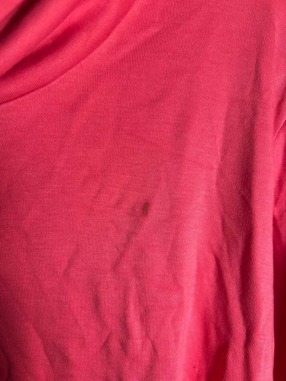 L.L.Bean Women's Supima Cotton Long Sleeve Cowl Neck Tunic Shirt Pink - Picture 3 of 4